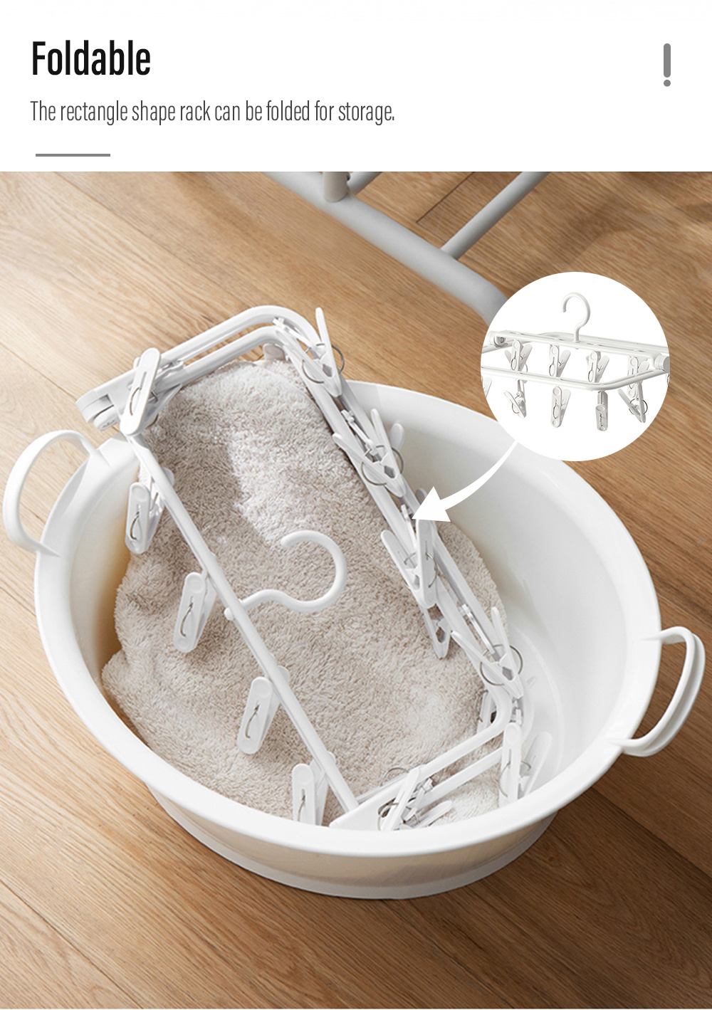 Multi-clip Foldable Drying Rack-3